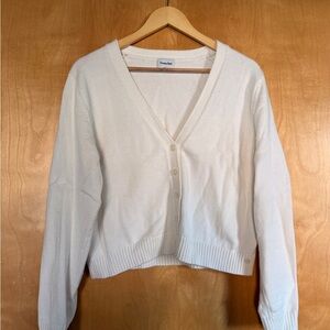 Sunday Best Cream V-Neck Cardigan